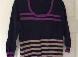 (423) Navy jumper, size small