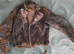 Vintage Rock and Roll Motorcycle Jacket - 40+ years old - CHATHAM COLLECTION ONLY