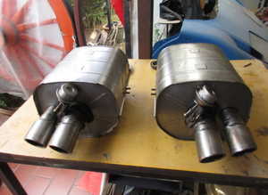 Exhaust silencers Ferrari 550 Maranello and Barchetta
