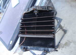 Radiator with shutters for Lancia Flaminia