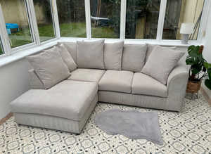 London Elegant Corner Sofa Collection - Matching Chair and Stool Included