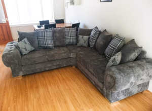 **Timeless Brand New L-Shape Sofa - 2 & 3 Seater with Extra Seating**