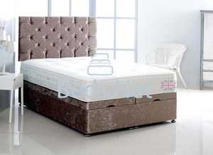 ress** **Elegant Sleep & Storage Solution: Single, Double & Queen Size Ottoman Bed with Ultra-Soft Mattress**