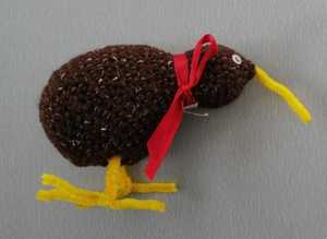 A Small Knitted Kiwi Soft Toy from NZ.
