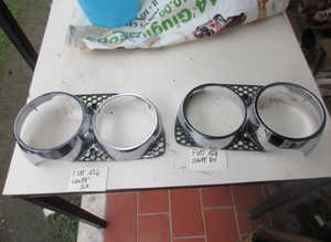 Fiat 124 Sport Coup headlights chrome frames