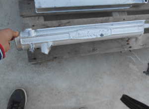 Left cover for intake manifold Lamborghini Countach 25th and 5000 Qv