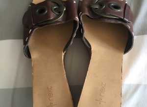 (093) Next brown mules, size 8/42, new!