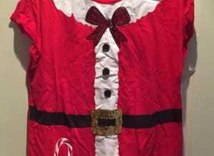 (167) Ladies Christmas t-shirt, size large, new!
