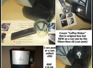 Unused small coffee machine