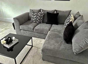 **Functional Brand New Corner Setup - 2 & 3 Seater with Stylish Footstool**
