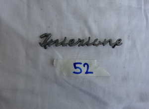 Emblem for Maserati Iniezione