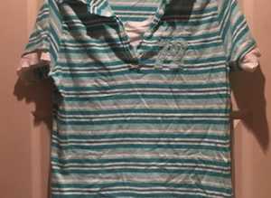 (124) Turquoise t-shirt, size 14