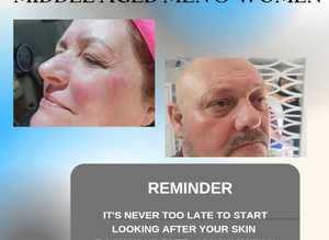 Facials for middle aged men and women