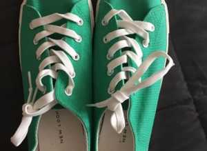 (103) New Look Green pumps, size 8/41