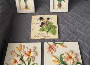 5 decorative ceramic tiles