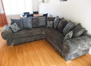 ool  **Sleek Brand New L-Shape Couch - 2 & 3 Seater with Extra Seating**