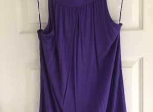 (453) Next purple top, size 14, new!