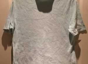(647) DP light turquoise top, size 12