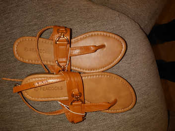 Peacock Sandals Size 4 Eur 37 In Brown in Weston Super Mare