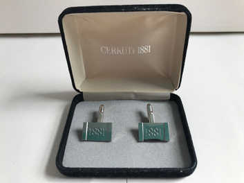 Nino Cerruti Vintage Silver Tone Cufflinks In Original Box in