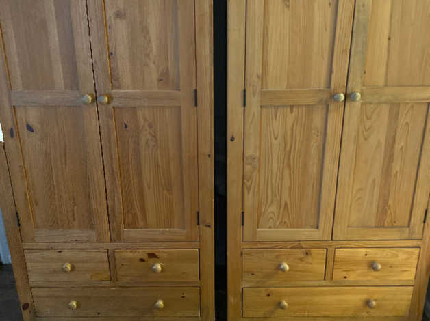 2 Solid Pine Gentlemen Wardrobes In Christchurch Dorset Freeads