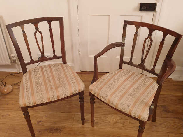 2 Mahogany Carver chairs in High Wycombe