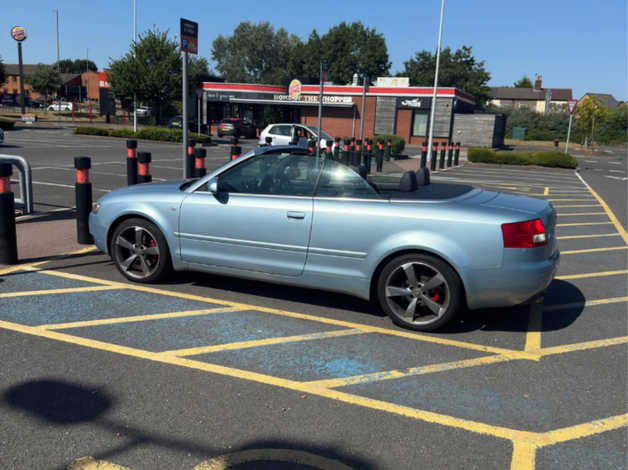 Cheap Audi A4, 2004 (54) Blue Convertible, Manual Petrol, 126,495 miles for sale in Burton upon Trent, Staffordshire