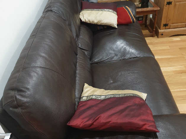 Leather sofa in Merton