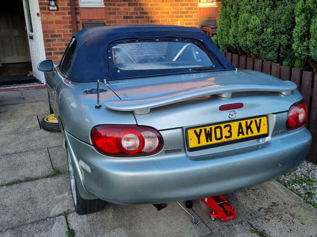 Cheap Mazda MX-5, 2003 (03) Silver Convertible, Manual Petrol, 13,000 miles for sale in Bolton, Greater Manchester