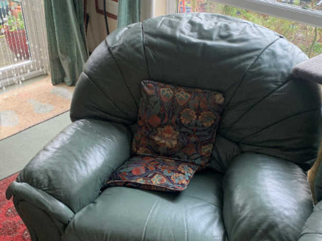 Leather armchair in Shere
