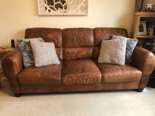Leather sofa free in Winchester