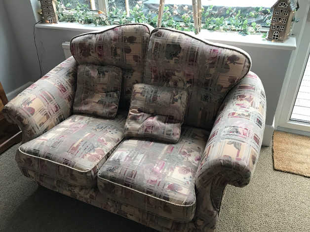 Free 2 seater sofa and matching armchair in Plymouth