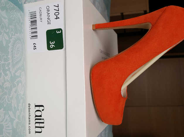 faith orange shoes