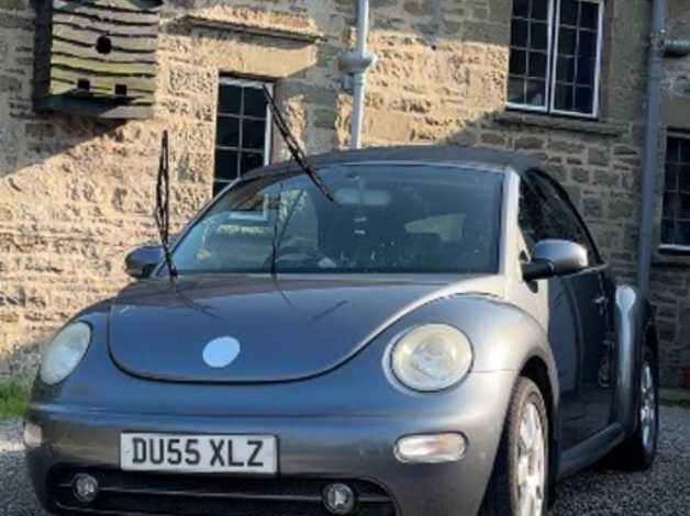 Cheap Volkswagen Beetle, 2005 (55) Grey Convertible, Manual Petrol, 138,808 miles for sale in  Abergavenny