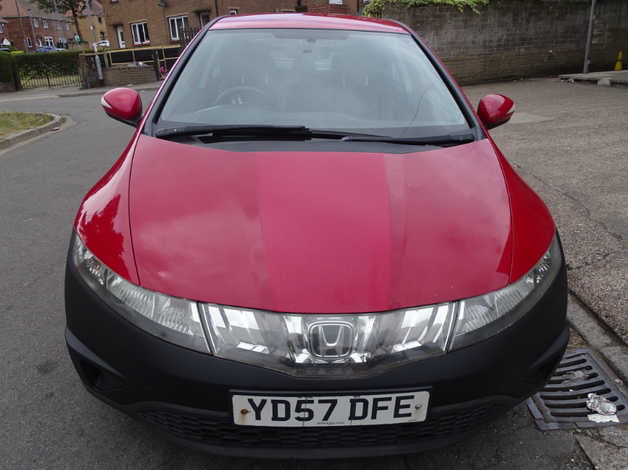 Cheap Honda Civic, 2007 (57) Red Hatchback, Manual Petrol, for sale in Barnsley, South Yorkshire