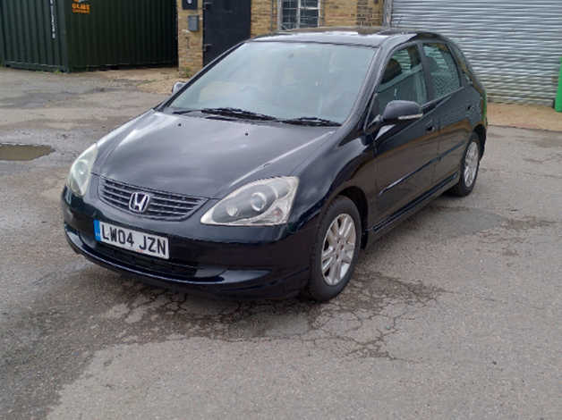 Cheap Honda Civic, 2004 (04) Black Hatchback, Manual Petrol, 73,110 miles for sale in Gravesend, Kent