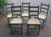 Ladderback chairs (set of 5)