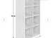 White Bookcase (dimensions: 145.5 cm height, 39.1 cm width, 75.9 cm depth)   Price: £40