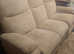 Beige reclining 3 piece suite,  2 & 3 seater settees and armchair can deliver locally