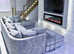 **Sleek Brand New Corner Seating - 2 & 3 Seater Sofa with Footstool