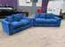 **Elegant Brand New Corner Lounge - 2 & 3 Seater Sofa with Footstool**