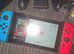 Nintendo switch with accessories, games and bag