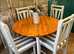 Lovely solid pine dining table with 4 chairs -local delivery