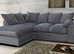 Modern Corner Lounge Set - 2 & 3 Seater Sofa with Footstool