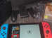 Nintendo switch with accessories, games and bag