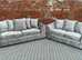 Contemporary Corner Couch Ensemble - 3 & 2 Seater with Footstool