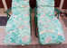 2x Garden chairs with cushions