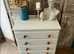Shabby chic solid pine chest of 6 drawers - local delivery