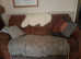 3 seater sofa,  2 seater recliner and foot stool