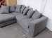 **Milan Sleek Brand New L-Shape Couch - 2 & 3 Seater with Footstool**